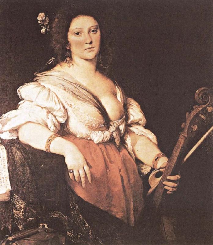 Bernardo Strozzi Bernardo Strozzi, Joueuse de viole de gamb Germany oil painting art